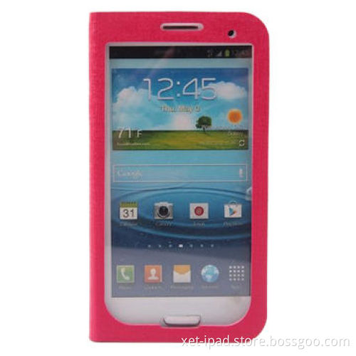 Mobile Phone Protector/Case for Samsung S4 9500, Made of PC, PU Leather Materials, Standing Feature